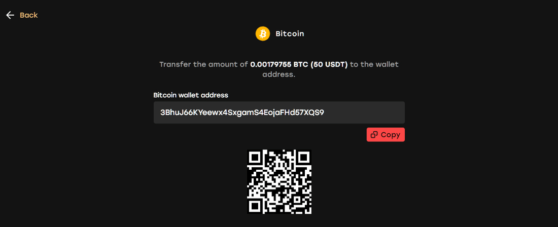 Fairspin Wallet Address