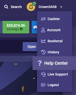Where to find the Help Center
