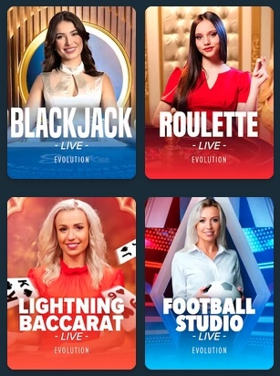 Live Table Games by Evolution Gaming