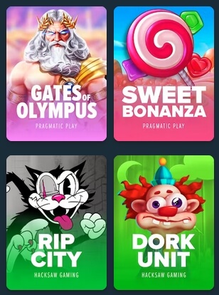 Some of the popular slots at Stake.com